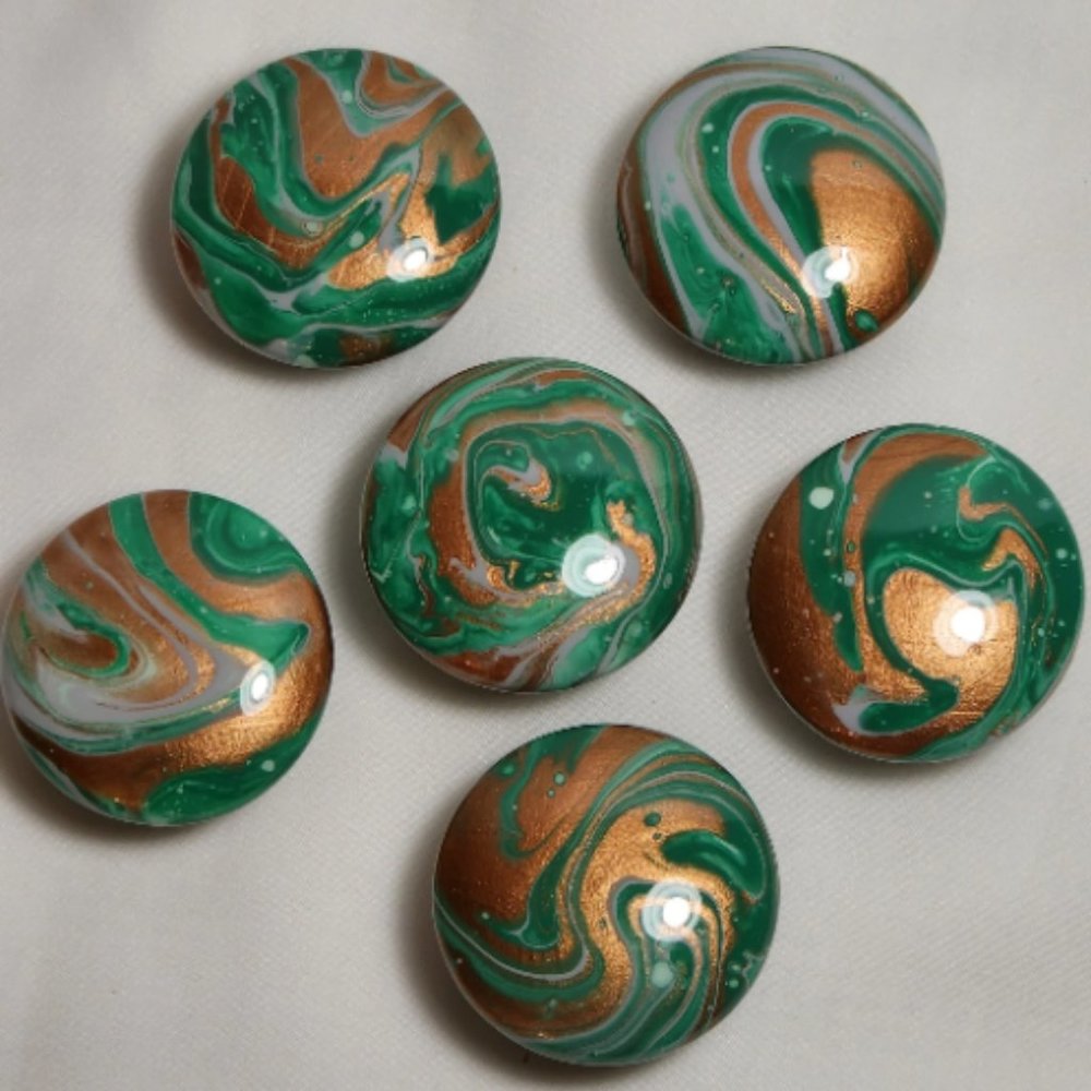 Hand Crafted  Cabinet Door Knobs Hand Painted Dresser Furniture Chest Door Art